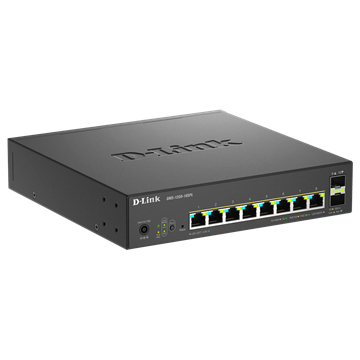 D-Link 8-Port 2.5G Multi-Gigabit fémházas PoE Asztali Switch(max. 120W)