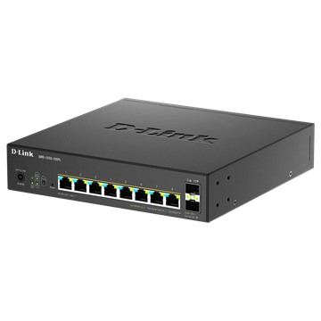 D-Link 8-Port 2.5G Multi-Gigabit fémházas PoE Asztali Switch(max. 120W)