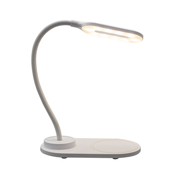 DENVER LQI-55 LED asztali lámpa vezeték nélküli töltővel - fehér