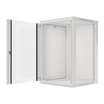 Dobozsérült Lanberg 19" fali rack szekrény 18U/600X600 lapraszerelt, szürke V2