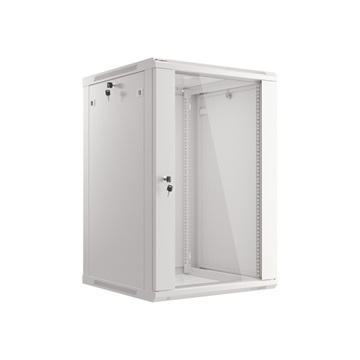 Dobozsérült Lanberg 19" fali rack szekrény 18U/600X600 lapraszerelt, szürke V2
