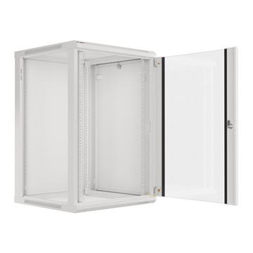 Dobozsérült Lanberg 19" fali rack szekrény 18U/600X600 lapraszerelt, szürke V2