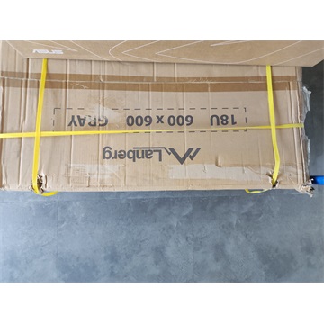 Dobozsérült Lanberg 19" fali rack szekrény 18U/600X600 lapraszerelt, szürke V2