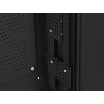 Dobozsérült Lanberg 19" fali rack szekrény 6U+3U/540X200, alacsony profilú, összeszerelt, fekete