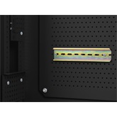 Dobozsérült Lanberg 19" fali rack szekrény 6U+3U/540X200, alacsony profilú, összeszerelt, fekete
