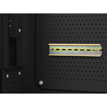 Dobozsérült Lanberg 19" fali rack szekrény 6U+3U/540X200, alacsony profilú, összeszerelt, fekete