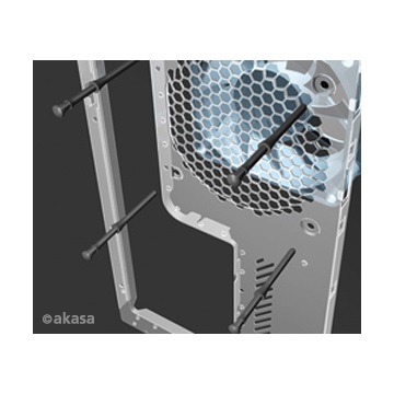 Akasa szilikon-gumi anti-vibrációs tű házhűtéshez - 20pcs - Fehér - AK-MX003-WKT20