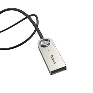 Baseus BA01 USB és Bluetooth audio adapter kábel 3,5 mm jack bemenet, fekete