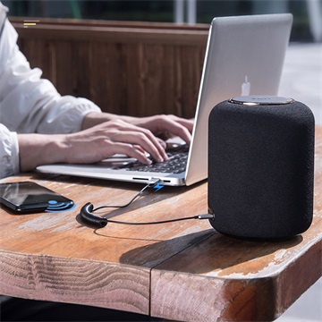 Baseus BA01 USB és Bluetooth audio adapter kábel 3,5 mm jack bemenet, fekete