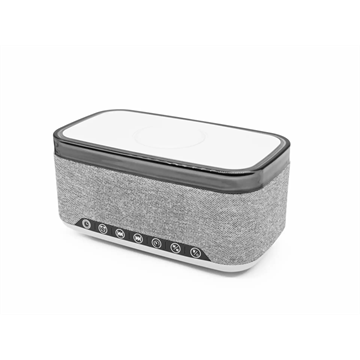 Denver CRQ-225 Rádiós ébresztőóra Bluetooth funkcióval és vezeték nélküli töltéssel - Szürke