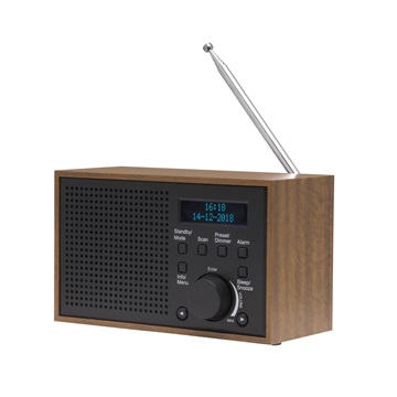 Denver DAB-46DGR - DAB+ rádió beépített FM rádióval - Sötétszürke - Bemutató termék