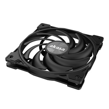 Akasa - Case Fan - 12cm - Alucia XS12 Black - AK-FN122-BK