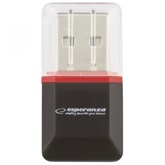 Esperanza microSD kártyaolvasó USB2.0 - fekete