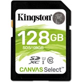 Kingston 128GB SD Canvas Select 80R (SDXC Class 10 UHS-I) (SDS/128GB) memória kártya