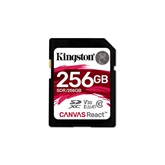 Kingston 256GB SD Canvas React (SDXC Class 10 UHS-I U3) (SDR/256GB) memória kártya