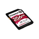 Kingston 256GB SD Canvas React (SDXC Class 10 UHS-I U3) (SDR/256GB) memória kártya