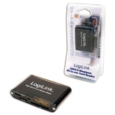 LogiLink CR0013 USB2.0 All in 1 alumínium kártyaolvasó - Fekete