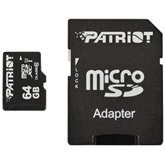 Patriot Lx Series microSDHC 64GB Class10 + Adapter - PSF64GMCSDXC10