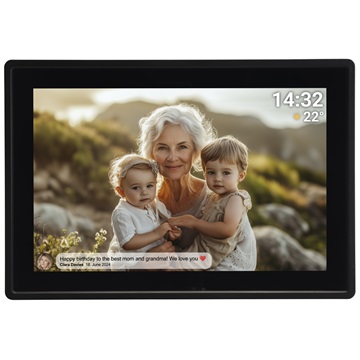 Denver PFF-1021BMK3 10,1" Smart photoframe with FRAMEO software - Fekete