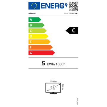 Denver PFF-1024WMK2 10,1" Smart photoframe with FRAMEO software - Fehér