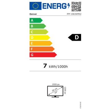 Denver PFF-1063WMK2 10,1" Smart photoframe with FRAMEO software - Fehér
