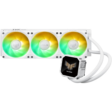 ASUS TUF GAMING LC III 360 - ARGB LCD White Edition - Vízhűtés - Fehér