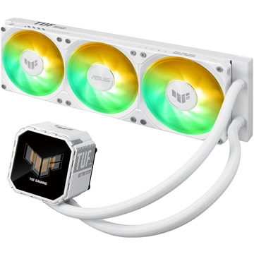 ASUS TUF GAMING LC III 360 - ARGB LCD White Edition - Vízhűtés - Fehér