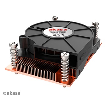Akasa - AM4 Low Profile CPUCooler with SideBlower Fan - AK-CC1109BP01