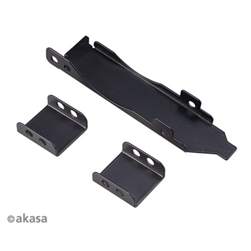 Akasa PCI Slot Bracket for Mounting One/Two 80 or 92mm Fans - - AK-MX304-08BK