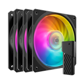 Cooler Master - Case Fan - 12cm - Mobius 120P ARGB 3-Pack Fan Kit - MFZ-M2DN-243P2-R1