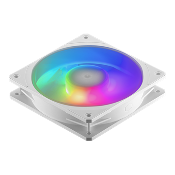 Cooler Master - Case Fan - 12cm - Mobius 120P ARGB White 3-Pack Fan Kit - MFZ-M2DW-243P2-R1