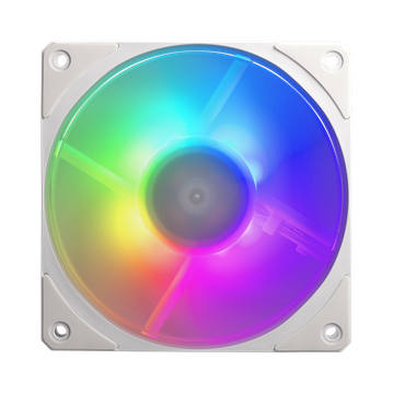 Cooler Master - Case Fan - 12cm - Mobius 120P ARGB White 3-Pack Fan Kit - MFZ-M2DW-243P2-R1