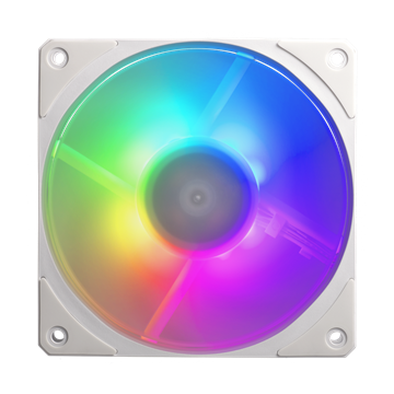 Cooler Master - Case Fan - 12cm - Mobius 120P ARGB White Fan - MFZ-M2DW-24NP2-R1