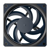 Cooler Master - Case Fan - 12cm - Mobius 120 Slim - MFZ-S2NN-25NPK-R1