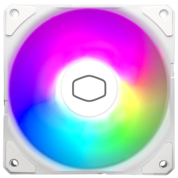 Cooler Master - Case Fan - 12cm - SickleFlow Edge 120 ARGB White Edition - MFX-B2DW-25NP2-R2