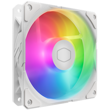 Cooler Master - Case Fan - 12cm - SickleFlow Edge 120 ARGB White Edition - MFX-B2DW-25NP2-R2