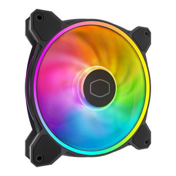 Cooler Master - Case Fan - 14cm - MasterFan MF140 Halo2 - Fekete - MFL-B4DN-16NP2-R2