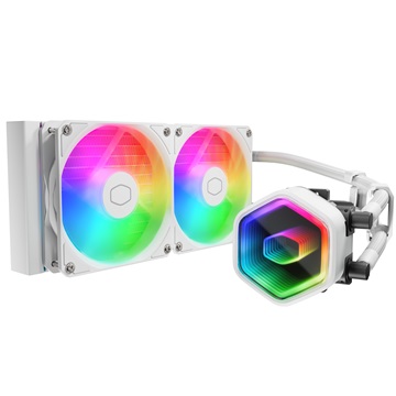 Cooler Master - MasterLiquid 240 Core II White Edition - Vízhűtés/univerzális - MLW-D24M-A18PA-RW