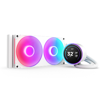 NZXT - Kraken Elite 280 RGB V2 - Vízhűtés - 280mm - Fehér - RL-KR28E-W2