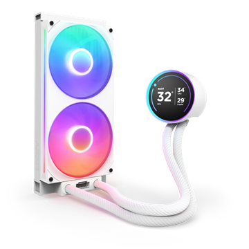 NZXT - Kraken Elite 280 RGB V2 - Vízhűtés - 280mm - Fehér - RL-KR28E-W2