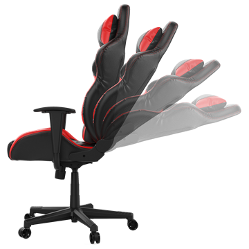 Gamdias ZELUS E1-L gaming szék - Piros/fekete