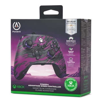PowerA Advantage vezetékes Xbox Series X|S kontroller - Purple Camo