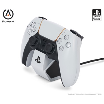 PowerA Play Station 5 DualSense vezeték nélküli kontroller töltőállomás - fehér