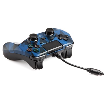 Snakebyte PS4 GamePad 4 S - vezetékes kontroller - kék terepmintás