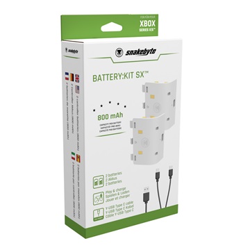 Snakebyte Xbox Series X Battery Kit SX - akkumulátorkészlet - fehér