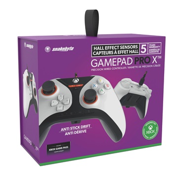 Snakebyte Xbox Series X GamePad PRO X - vezetékes kontroller - fehér