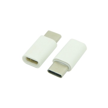Gigapack adapter USB Type-C dugó – Micro USB aljzat, adatátvitel és töltés, fehér