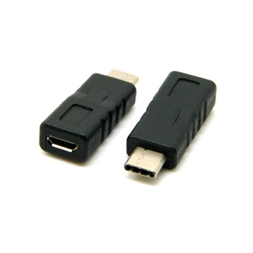 Gigapack adapter USB Type-C dugó – Micro USB aljzat, töltés, fekete