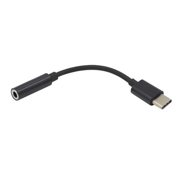 Gigapack audió kábel USB Type-C dugó – 3,5 mm jack aljzat, fekete