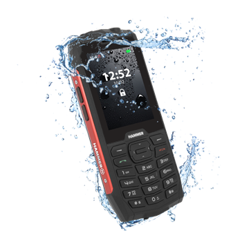 HAMMER 4 2,8" Dual SIM csepp-, por- és ütésálló mobiltelefon - piros - Bontott termék
